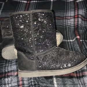 Black Sparkly Old Navy Boots